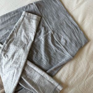 Lululemon Gray Striped Leggings